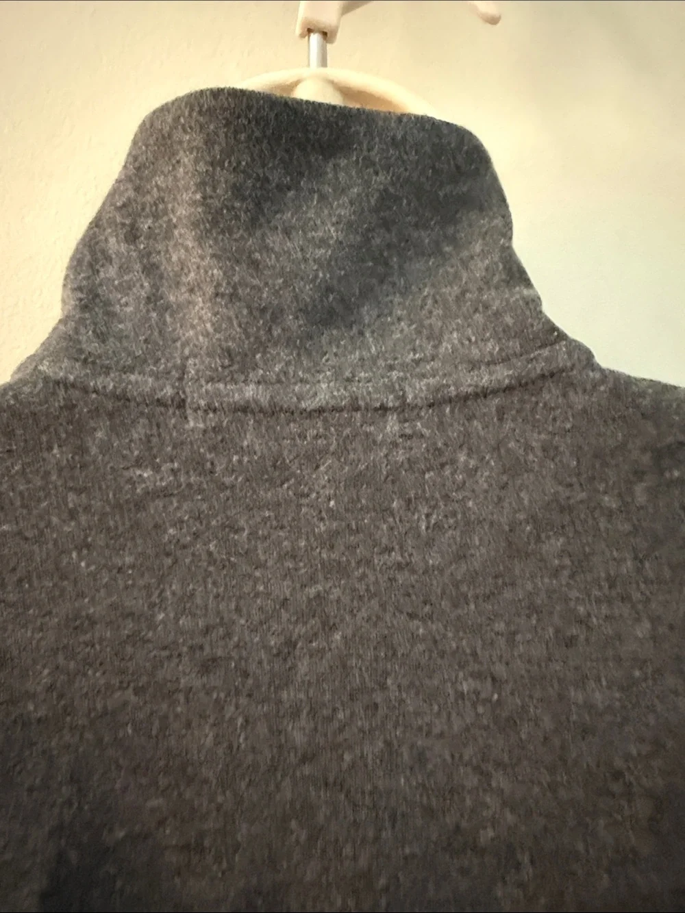 Lauren Ralph Lauren Charcoal Button-Up Funnel Neck Sweater